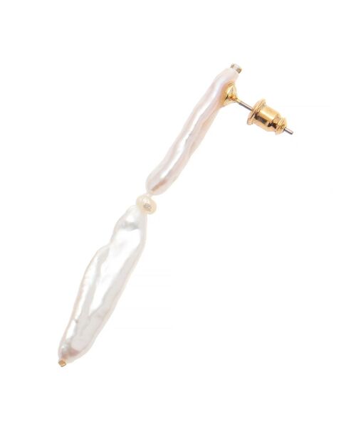 ELENDEEK(エレンディーク)の「スティックパールピアス(ピアス(両耳用)・レディース・オフホワイト・FREE)」の7枚目の写真