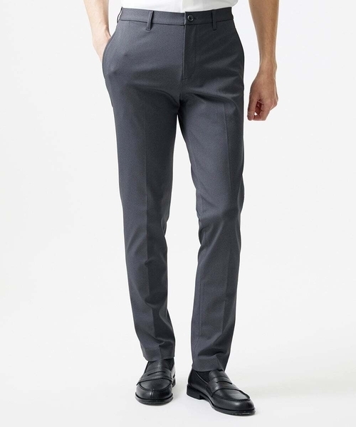 MICHEL KLEIN HOMME (ミッシェルクランオム)の「【セットアップ】ストレッチスラックスパンツ(スラックス・メンズ・ネイビー/グレー・MEDIUM/LARGE/X-LARGE)」の1枚目の写真
