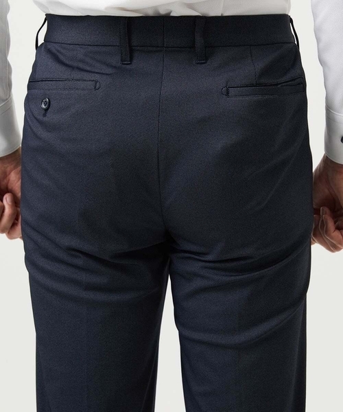 MICHEL KLEIN HOMME (ミッシェルクランオム)の「【セットアップ】ストレッチスラックスパンツ(スラックス・メンズ・ネイビー/グレー・MEDIUM/LARGE/X-LARGE)」の6枚目の写真