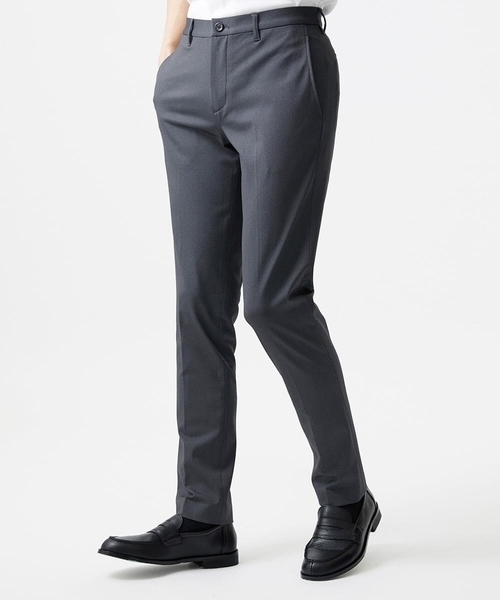 MICHEL KLEIN HOMME (ミッシェルクランオム)の「【セットアップ】ストレッチスラックスパンツ(スラックス・メンズ・ネイビー/グレー・MEDIUM/LARGE/X-LARGE)」の3枚目の写真