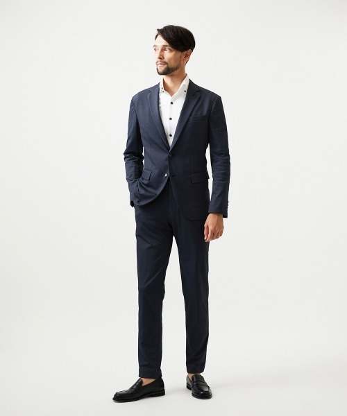 MICHEL KLEIN HOMME (ミッシェルクランオム)の「【セットアップ】ストレッチスラックスパンツ(スラックス・メンズ・ネイビー/グレー・MEDIUM/LARGE/X-LARGE)」の18枚目の写真
