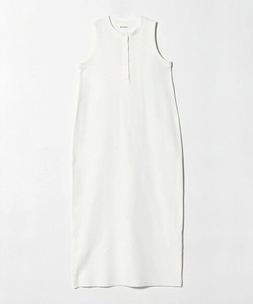 SACRA(サクラ)の「<SACRA>ヘンリーネック ノースリーブ ワンピース(ワンピース・レディース・ホワイト/ブラック・38)」の19枚目の写真