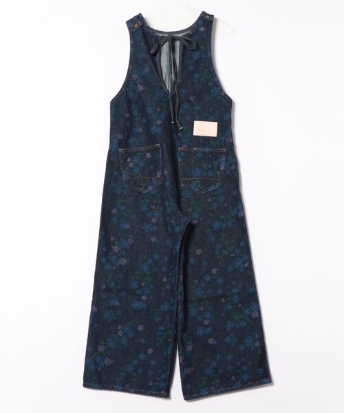 SOMETHING（サムシング）の「atelier SOMETHING　AMERICAN SLEEVE ALL IN ONE/アメリカンスリーブオールインワン【FLOWER】（サロペット/オーバーオール・レディース・ブルー・FREE）」の16枚目の写真