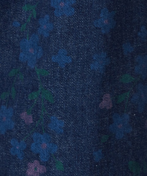 SOMETHING（サムシング）の「atelier SOMETHING　AMERICAN SLEEVE ALL IN ONE/アメリカンスリーブオールインワン【FLOWER】（サロペット/オーバーオール・レディース・ブルー・FREE）」の15枚目の写真