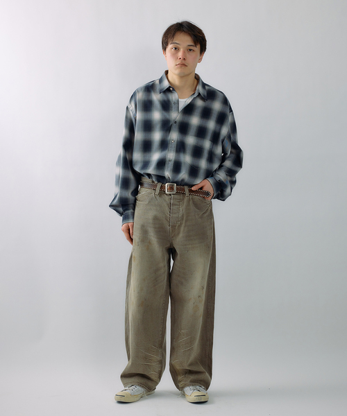 JOURNAL STANDARD J.S HOMESTEAD（ジャーナルスタンダードホームステッド）の「J.S.Homestead / ディファレンス オンブレ チェック シャツ（シャツ/ブラウス・メンズ・グレー/チョコ・LARGE/MEDIUM）」の14枚目の写真