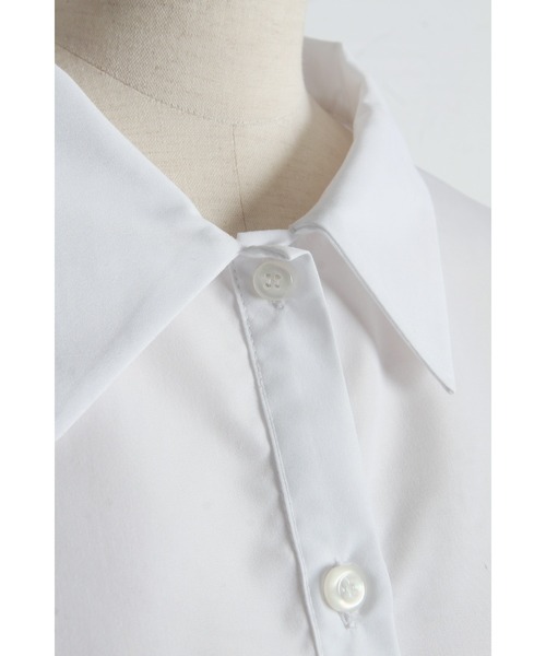 ARVELLIA(アルベリア)の「FLARE HEM PLEATED SHIRT(シャツ/ブラウス・レディース・イエロー/ホワイト・M)」の17枚目の写真