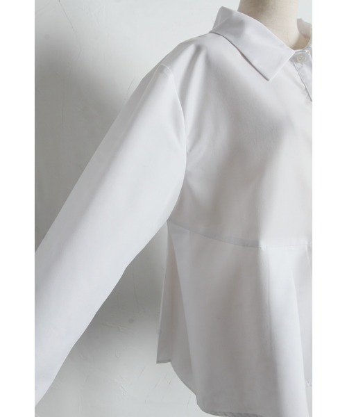 ARVELLIA(アルベリア)の「FLARE HEM PLEATED SHIRT(シャツ/ブラウス・レディース・イエロー/ホワイト・M)」の20枚目の写真