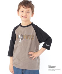 SHIPS（シップス）の「SHIPS KIDS:100~130cm  PEANUTS スヌーピー フットボール プリント Tシャツ（Tシャツ/カットソー）」