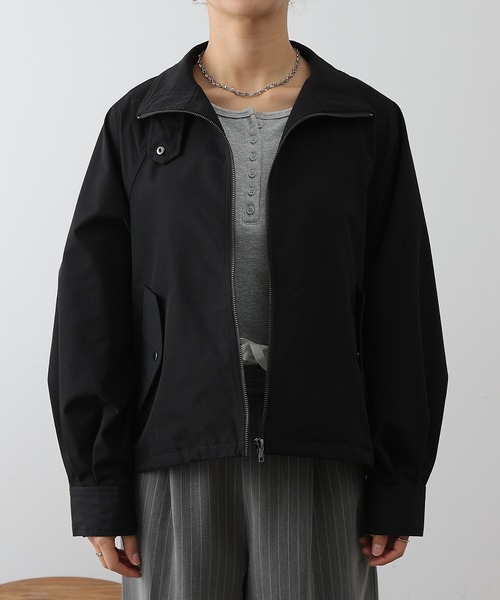 COLONY 2139(コロニートゥーワンスリーナイン)の「裾ドロストZIPブルゾン(ブルゾン・レディース・ブラック/グレイッシュベージュ・FREE)」の21枚目の写真