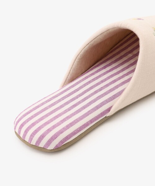 Afternoon Tea（アフタヌーンティー）の「パンジー刺繍ルームシューズ（ルームシューズ/スリッパ・レディース・パープル・ONE SIZE）」の5枚目の写真