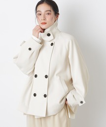 NANO universe | エアリーツイルベルテッドショートコート(トレンチコート)