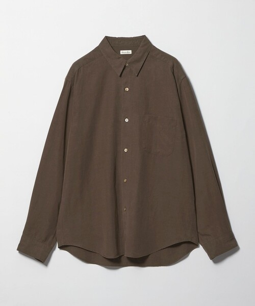 Steven Alan（スティーブンアラン）の「＜Steven Alan＞ スラブ レギュラーカラー シャツ NARROW（シャツ/ブラウス・メンズ・ダークグレー/ベージュ/ライトブルー/ダークブラウン・S/M/L/XL）」の2枚目の写真