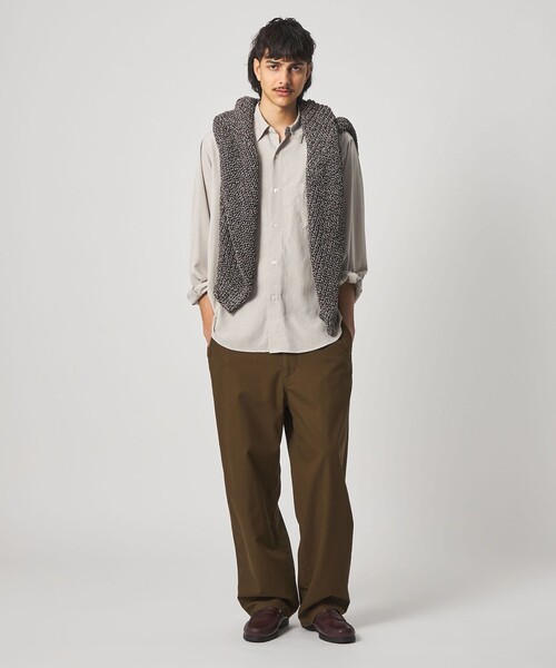 Steven Alan（スティーブンアラン）の「＜Steven Alan＞ スラブ レギュラーカラー シャツ NARROW（シャツ/ブラウス・メンズ・ダークグレー/ベージュ/ライトブルー/ダークブラウン・S/M/L/XL）」の16枚目の写真