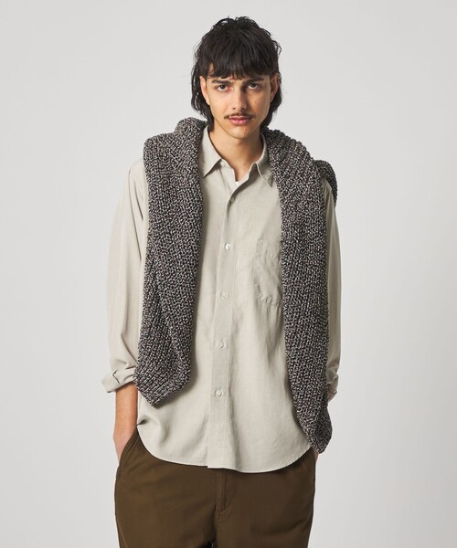 Steven Alan（スティーブンアラン）の「＜Steven Alan＞ スラブ レギュラーカラー シャツ NARROW（シャツ/ブラウス・メンズ・ダークグレー/ベージュ/ライトブルー/ダークブラウン・S/M/L/XL）」の19枚目の写真