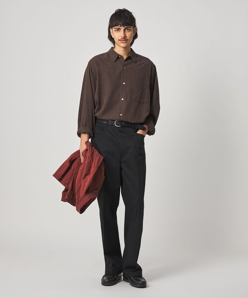 Steven Alan（スティーブンアラン）の「＜Steven Alan＞ スラブ レギュラーカラー シャツ NARROW（シャツ/ブラウス・メンズ・ダークグレー/ベージュ/ライトブルー/ダークブラウン・S/M/L/XL）」の20枚目の写真