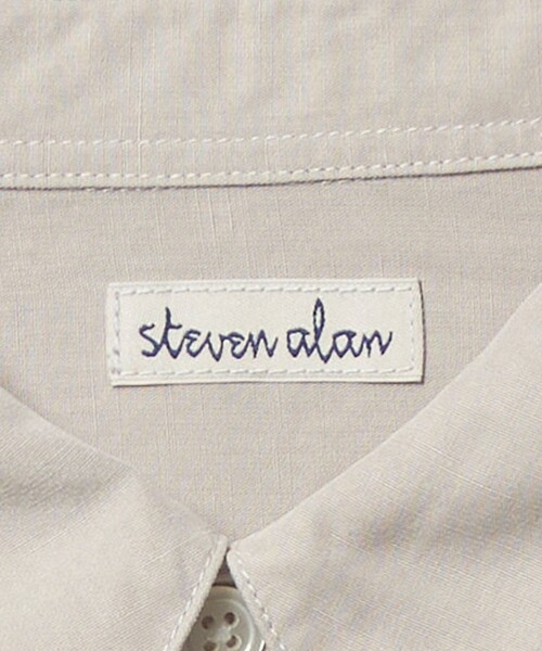 Steven Alan（スティーブンアラン）の「＜Steven Alan＞ スラブ レギュラーカラー シャツ NARROW（シャツ/ブラウス・メンズ・ダークグレー/ベージュ/ライトブルー/ダークブラウン・S/M/L/XL）」の12枚目の写真