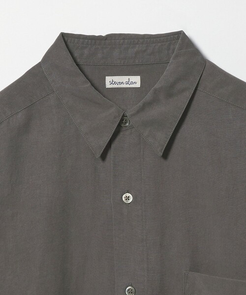 Steven Alan（スティーブンアラン）の「＜Steven Alan＞ スラブ レギュラーカラー シャツ NARROW（シャツ/ブラウス・メンズ・ダークグレー/ベージュ/ライトブルー/ダークブラウン・S/M/L/XL）」の14枚目の写真