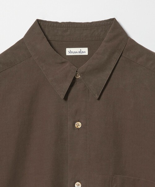 Steven Alan（スティーブンアラン）の「＜Steven Alan＞ スラブ レギュラーカラー シャツ NARROW（シャツ/ブラウス・メンズ・ダークグレー/ベージュ/ライトブルー/ダークブラウン・S/M/L/XL）」の17枚目の写真