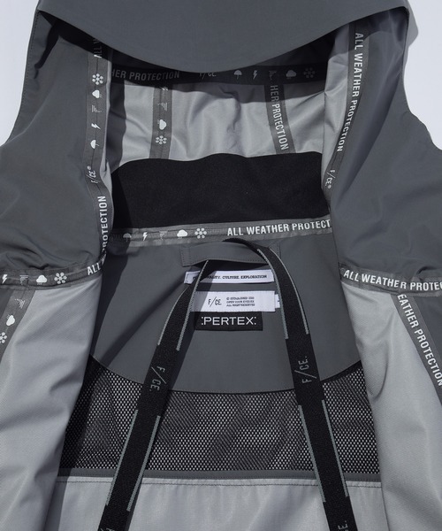 F/CE. （エフシーイー）の「F/CE. PERTEX WATERPROOF LAYERING SHELL / エフシーイー パーテックス ウォータープルーフ レイヤリング シェル（ナイロンジャケット・メンズ・ブラック/グレー・SMALL/MEDIUM/LARGE）」の14枚目の写真