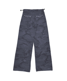 TANSANMAGNESIUM（タンサン マグネシウム）の「コットンワイドスタッドパンツ（カモチャコール）（その他パンツ）」