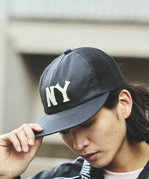 Cooperstown Ball Cap | C.B.C by COOPERSTOWN BALL CAP × FREAK'S STORE/クーパーズタウン ボールキャップ × フリークスストア 別注 フェルト ロゴ ツイル メッシュ キャップ(キャップ)