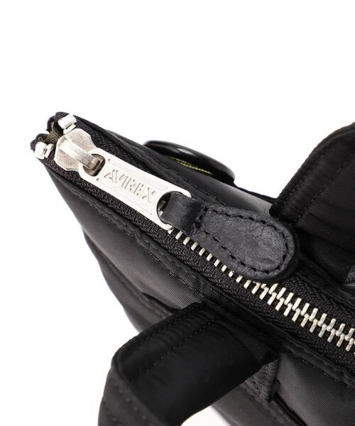 AVIREX（アヴィレックス）の「FLIGHT NYLON "SMALL HELMET BAG" / フライト ナイロン スモール ヘルメットバッグ / AVIREX / アヴィレックス（ショルダーバッグ・メンズ・その他10/ブラック・F）」の9枚目の写真