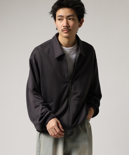 FUNALIVE(ファンアライブ)の「ソフトタッチ ストレッチ ジップジャケット 短丈(ブルゾン・メンズ・チャコール/ブラック・L/M)」の11枚目の写真
