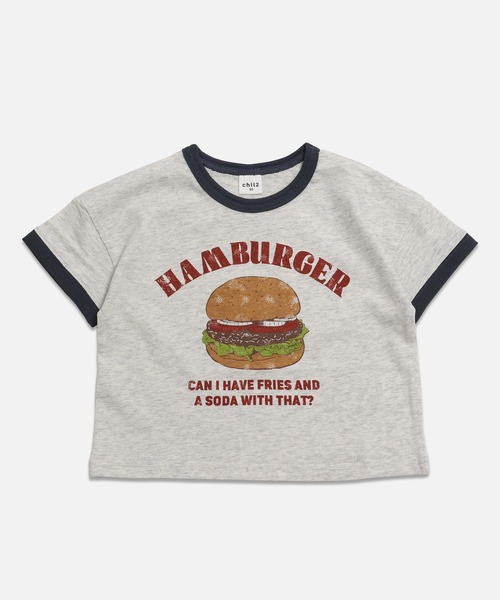 chil2(チルツー)の「綿100% プリントリンガー半袖Tシャツ(Tシャツ/カットソー・キッズ・J/H/A/F/E/D/C/I/G/B・140cm/130cm/120cm/110cm/100cm/90cm/80cm)」の8枚目の写真