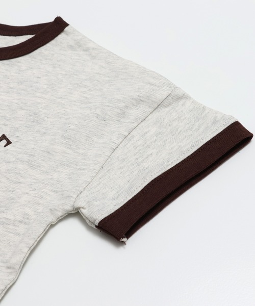 chil2(チルツー)の「綿100% プリントリンガー半袖Tシャツ(Tシャツ/カットソー・キッズ・J/H/A/F/E/D/C/I/G/B・140cm/130cm/120cm/110cm/100cm/90cm/80cm)」の14枚目の写真