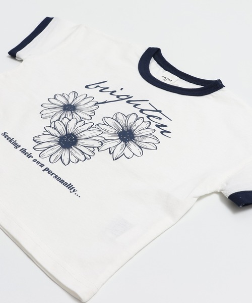 chil2(チルツー)の「綿100% プリントリンガー半袖Tシャツ(Tシャツ/カットソー・キッズ・J/H/A/F/E/D/C/I/G/B・140cm/130cm/120cm/110cm/100cm/90cm/80cm)」の17枚目の写真