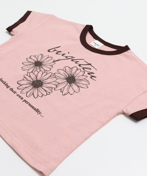 chil2(チルツー)の「綿100% プリントリンガー半袖Tシャツ(Tシャツ/カットソー・キッズ・J/H/A/F/E/D/C/I/G/B・140cm/130cm/120cm/110cm/100cm/90cm/80cm)」の18枚目の写真