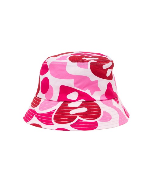 A BATHING APE（アベイシングエイプ）の「CAMO BUCKET HAT（ハット・レディース・ピンク/グリーン/レッド/マルチ/ブルー・FREE）」の4枚目の写真