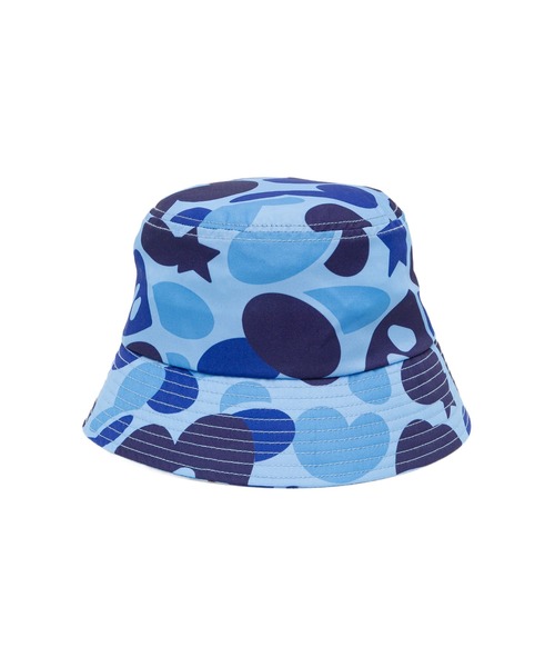 A BATHING APE（アベイシングエイプ）の「CAMO BUCKET HAT（ハット・レディース・ピンク/グリーン/レッド/マルチ/ブルー・FREE）」の3枚目の写真