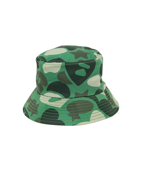 A BATHING APE（アベイシングエイプ）の「CAMO BUCKET HAT（ハット・レディース・ピンク/グリーン/レッド/マルチ/ブルー・FREE）」の6枚目の写真
