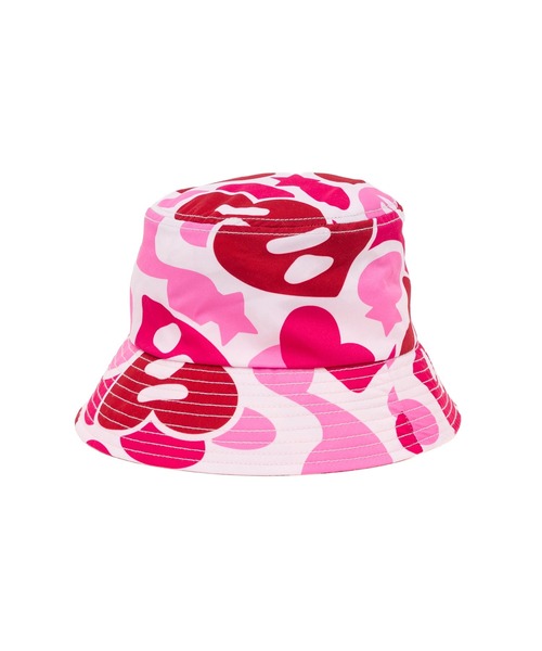 A BATHING APE（アベイシングエイプ）の「CAMO BUCKET HAT（ハット・レディース・ピンク/グリーン/レッド/マルチ/ブルー・FREE）」の8枚目の写真