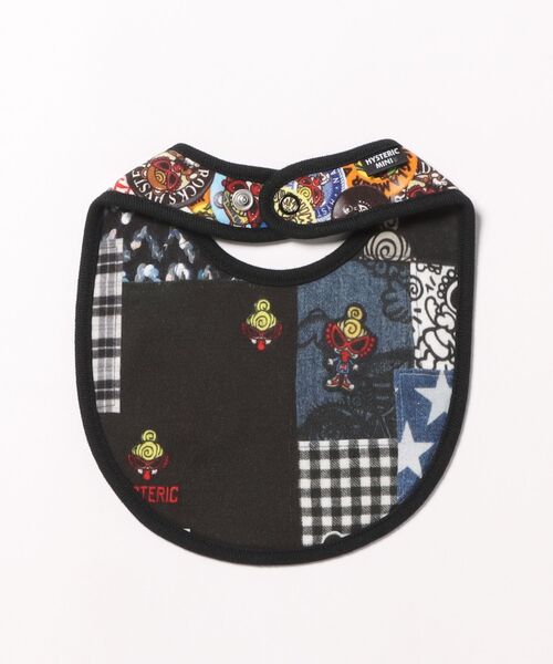 HYSTERIC MINI(ヒステリックミニ)の「HYSMINI BADGE COLLECTION総柄 RV スタイ(スタイ/よだれかけ・キッズ・マルチ・FREE)」の2枚目の写真