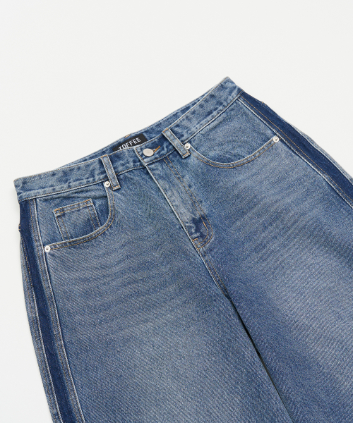 TOFFEE(トフィー)の「サイドラインデニムパンツ (BLUE)(デニムパンツ・メンズ・その他・SMALL/MEDIUM/LARGE/X-LARGE)」の10枚目の写真