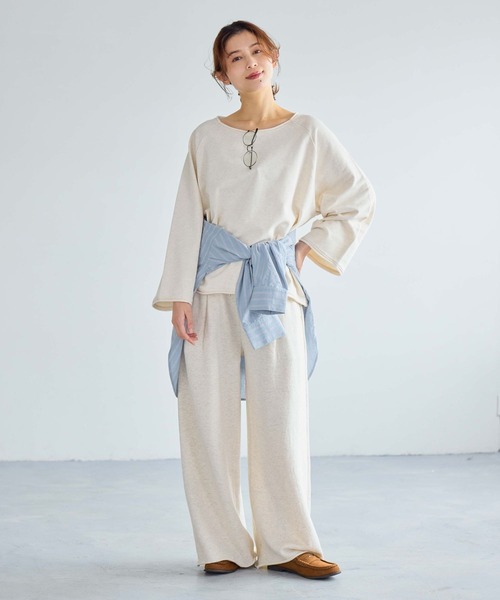 studio CLIP（スタディオクリップ）の「裏毛ワイドスリーブプルオーバー（スウェット・レディース・ベージュ/ライトグレー/アイボリー・FREE）」の21枚目の写真