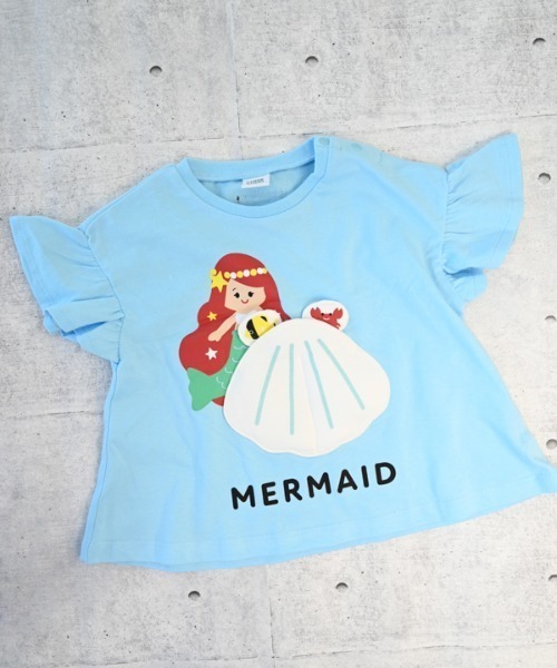 CHEEK ROOM（チークルーム）の「CHEEK ROOM/チークルーム マーメイド Tシャツ（Tシャツ/カットソー・キッズ・パープル/ピンク/サックスブルー・80ｃｍ/90cm/100cm/110cm/120cm/130cm）」の2枚目の写真
