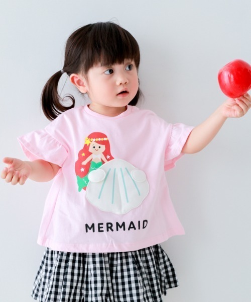 CHEEK ROOM（チークルーム）の「CHEEK ROOM/チークルーム マーメイド Tシャツ（Tシャツ/カットソー・キッズ・パープル/ピンク/サックスブルー・80ｃｍ/90cm/100cm/110cm/120cm/130cm）」の8枚目の写真