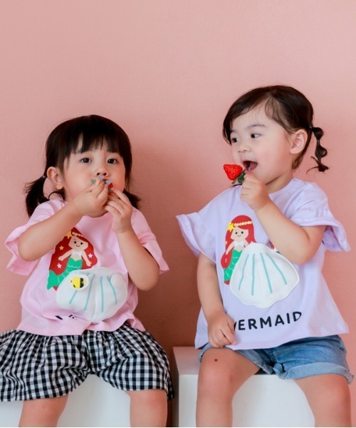 CHEEK ROOM（チークルーム）の「CHEEK ROOM/チークルーム マーメイド Tシャツ（Tシャツ/カットソー・キッズ・パープル/ピンク/サックスブルー・80ｃｍ/90cm/100cm/110cm/120cm/130cm）」の17枚目の写真