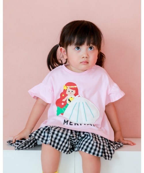 CHEEK ROOM（チークルーム）の「CHEEK ROOM/チークルーム マーメイド Tシャツ（Tシャツ/カットソー・キッズ・パープル/ピンク/サックスブルー・80ｃｍ/90cm/100cm/110cm/120cm/130cm）」の14枚目の写真