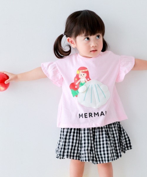 CHEEK ROOM（チークルーム）の「CHEEK ROOM/チークルーム マーメイド Tシャツ（Tシャツ/カットソー・キッズ・パープル/ピンク/サックスブルー・80ｃｍ/90cm/100cm/110cm/120cm/130cm）」の9枚目の写真