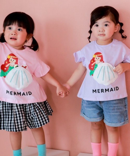 CHEEK ROOM（チークルーム）の「CHEEK ROOM/チークルーム マーメイド Tシャツ（Tシャツ/カットソー・キッズ・パープル/ピンク/サックスブルー・80ｃｍ/90cm/100cm/110cm/120cm/130cm）」の16枚目の写真