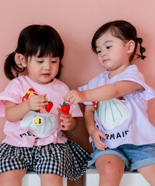 CHEEK ROOM（チークルーム）の「CHEEK ROOM/チークルーム マーメイド Tシャツ（Tシャツ/カットソー・キッズ・パープル/ピンク/サックスブルー・80ｃｍ/90cm/100cm/110cm/120cm/130cm）」の18枚目の写真