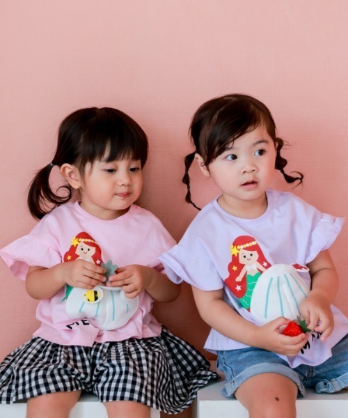 CHEEK ROOM（チークルーム）の「CHEEK ROOM/チークルーム マーメイド Tシャツ（Tシャツ/カットソー・キッズ・パープル/ピンク/サックスブルー・80ｃｍ/90cm/100cm/110cm/120cm/130cm）」の19枚目の写真