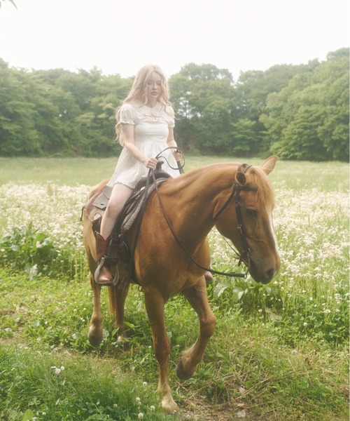 chernyy(チェルニー)の「Indian cotton rose babydoll dress / インドコットンローズベビードールドレス(ワンピース・レディース・アイボリー・LARGE/MEDIUM/SMALL)」の14枚目の写真