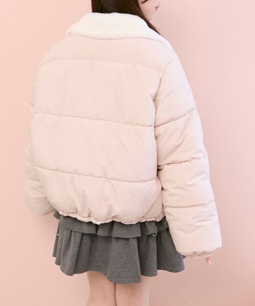 MAJESTIC LEGON(マジェスティックレゴン)の「ファー襟中綿ブルゾン(ブルゾン・レディース・ピンク・MEDIUM)」の6枚目の写真