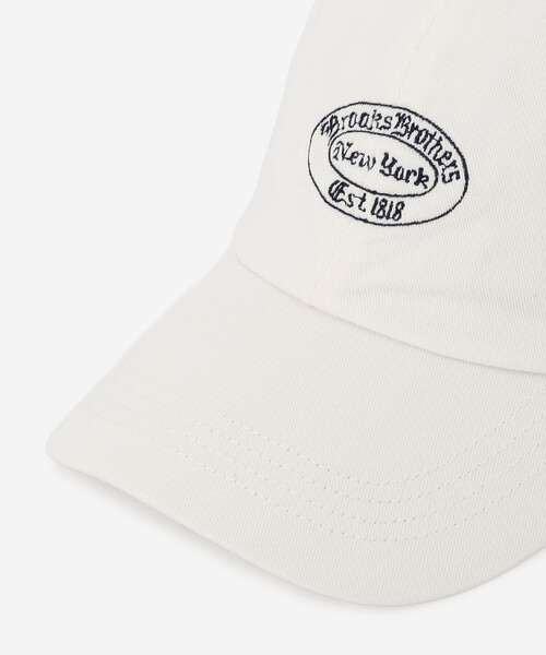 BROOKS BROTHERS（ブルックスブラザーズ）の「Brooks Brothers |〈別注〉コットンツイル ベースボールキャップ WHITE UNISEX（キャップ・レディース・ホワイト・ONE）」の6枚目の写真