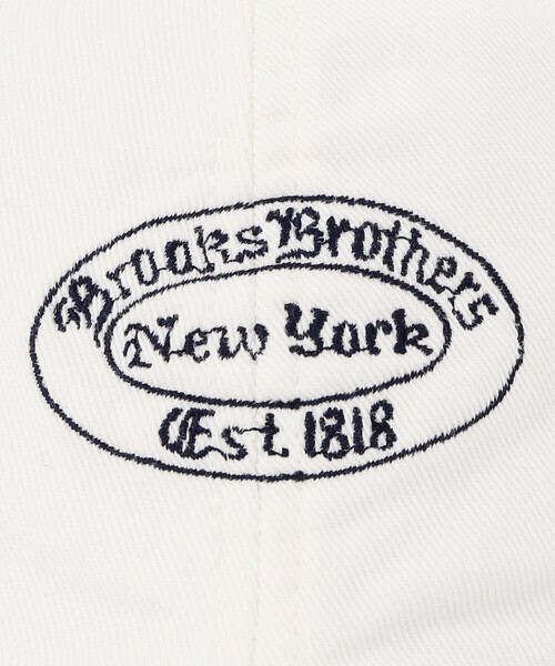 BROOKS BROTHERS（ブルックスブラザーズ）の「Brooks Brothers |〈別注〉コットンツイル ベースボールキャップ WHITE UNISEX（キャップ・レディース・ホワイト・ONE）」の8枚目の写真